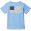 Columbia Baby-Boys PFG Short Sleeve Graphic Tee(White Cap/Pfg Boys Fish Flag Graphic)