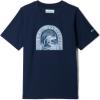 Columbia Boys La Poudre Pass Short Sleeve Tee(Collegiate Navy/Furry Friend)