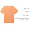 Columbia Boys PFG Short Sleeve Seasonal Graphic Tee(Bright Nectar/Fish Star Trout Graphic)