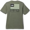 Columbia Boys PFG Short Sleeve Seasonal Graphic Tee(Cypress/Fish Star Trout Graphic)