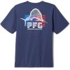 Columbia Boys PFG Short Sleeve Seasonal Graphic Tee(Nocturnal/Flag Jumper Salt)