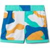Columbia Boys Sandy Shores Boardshort, Moisture-Wicking, UV Sun Protection(Electric Turquoise Mod Camo)