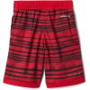 Columbia Boys Sandy Shores Boardshort, Moisture-Wicking, UV Sun Protection(Mountain Red Texture Stripe)