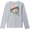 Columbia Boys Terminal Tackle PFG Fish Shine Long Sleeve(Cool Grey/Trout Shine)