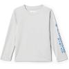 Columbia Boys Terminal Tackle PFG Triangle Logo Long Sleeve(Cool Grey/Vivid Blue)