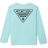 Columbia Boys Terminal Tackle PFG Triangle Logo Long Sleeve(Gulf Stream/Black)