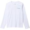 Columbia Boys Y Terminal Tackle PFG™ Fish Flag LsHiking Shirt(White/Blue Echo Fish Flag)