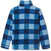 Columbia Boys’ Zing Fleece Jacket Jacket(Bright Indigo Check Multi)