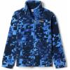 Columbia Boys’ Zing Fleece Jacket Jacket(Bright Indigo Weave Print)
