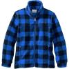 Columbia Boys’ Zing Fleece Jacket Jacket(Hyper Blue Lumberjack)