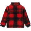 Columbia baby-boys Rugged Ridge II Printed Sherpa Full Zip(Sail Red Omblur Tonal)