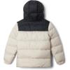 Columbia boys Puffect Hooded Jacket(Dark Stone/Black)