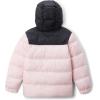 Columbia boys Puffect Hooded Jacket(Satin Pink/Black)