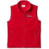 Columbia boys Steens Mountain Fleece Vest(Mountain Red)