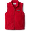 Columbia boys Steens Mountain Fleece Vest(Mountain Red)