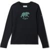 Columbia Boys La Poudre Pass Long Sleeve Tee(Black  Bearly-checkered Peaks)