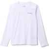 Columbia Boys Y Terminal Tackle PFG™ Fish Flag LsHiking Shirt(White/Blue Echo Fish Flag)