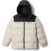 Columbia boys Puffect Hooded Jacket(Dark Stone/Black)