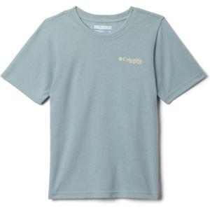 Columbia Baby-Boys PFG Short Sleeve Graphic Tee(Crushed Blue/Pfg Boys Fish Flag)