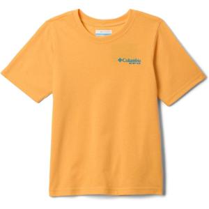 Columbia Baby-Boys PFG Short Sleeve Graphic Tee(Summer Orange/Pfg Boys Fish Flag)