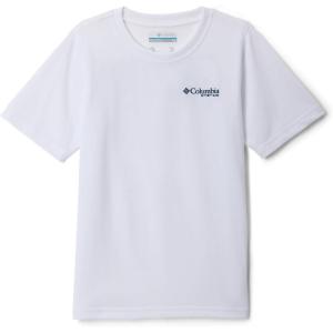 Columbia Baby-Boys PFG Short Sleeve Graphic Tee(White/Clean Line Pride Usa Bass)