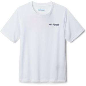 Columbia Baby-Boys PFG Short Sleeve Graphic Tee(White/Pfg Boys Fish Flag Graphic)