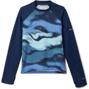 Columbia Baby-Boys Sandy Shores Printed Long Sleeve Sunguard(Coll Navy Undercurrent/Coll Navy)