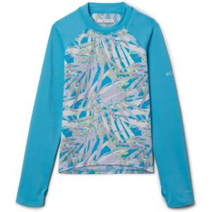 Columbia Baby-Boys Sandy Shores Printed Long Sleeve Sunguard(Purple Tint Dye Palms/Atoll)