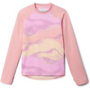 Columbia Baby-Boys Sandy Shores Printed Long Sleeve Sunguard(Salmon Rose Undercurrent/Cosmos)