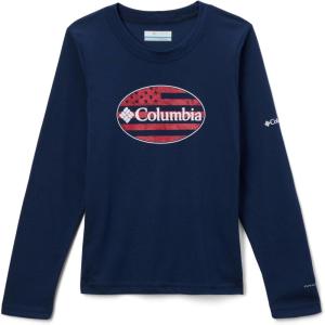 Columbia Boys La Poudre Pass Long Sleeve Tee(Collegiate Navy/Gem Columbia Patriot)