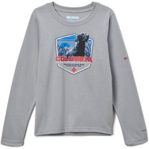 Columbia Boys La Poudre Pass Long Sleeve Tee(Columbia Grey/Outdoor Excitement)