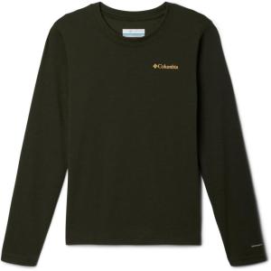 Columbia Boys La Poudre Pass Long Sleeve Tee(Greenscape/Arid Trails)