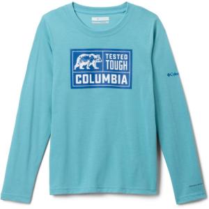 Columbia Boys La Poudre Pass Long Sleeve Tee(Vintage Blue/Barely Tested Tough)