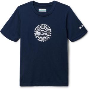 Columbia Boys La Poudre Pass Short Sleeve Tee(Collegiate Navy/Day Maker)