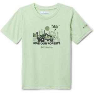 Columbia Boys La Poudre Pass Short Sleeve Tee(Sage Leaf/Forever Forests)