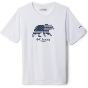 Columbia Boys La Poudre Pass Short Sleeve Tee(White  Abearica)