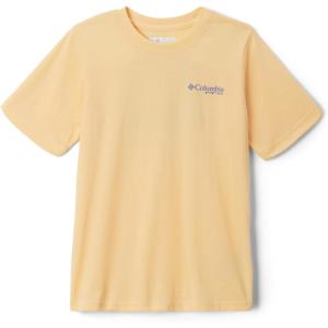 Columbia Boys PFG Short Sleeve Seasonal Graphic Tee(Cocoa Butter/Tarpon Rise Graphic)