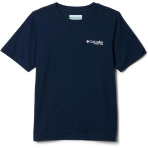 Columbia Boys PFG Short Sleeve Seasonal Graphic Tee(Collegiate Navy/Pfg Y Diamond Bit Gem)