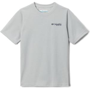 Columbia Boys PFG Short Sleeve Seasonal Graphic Tee(Cool Grey/Easy Breezy Graphic)