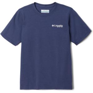 Columbia Boys PFG Short Sleeve Seasonal Graphic Tee(Nocturnal/Flag Jumper Salt)