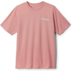Columbia Boys PFG Short Sleeve Seasonal Graphic Tee(Sandalwood Pink/Sail Tower Graphic)