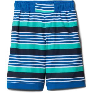 Columbia Boys Sandy Shores Boardshort, Moisture-Wicking, UV Sun Protection(Bright Indigo Milo Stripe)