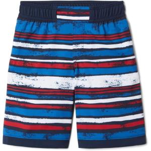 Columbia Boys Sandy Shores Boardshort, Moisture-Wicking, UV Sun Protection(Collegiate Navy Texture Stripe)