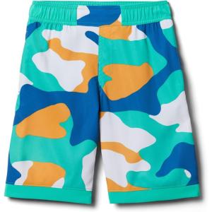 Columbia Boys Sandy Shores Boardshort, Moisture-Wicking, UV Sun Protection(Electric Turquoise Mod Camo)