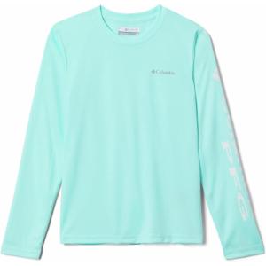 Columbia Boys Terminal Tackle PFG Triangle Logo Long Sleeve(Green)