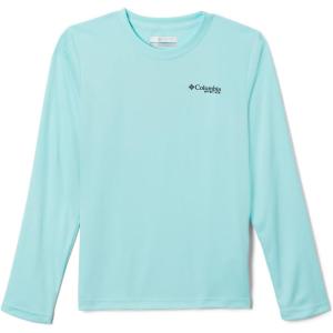Columbia Boys Terminal Tackle PFG Triangle Logo Long Sleeve(Gulf Stream/Black)