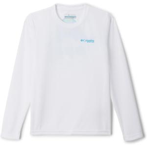 Columbia Boys Terminal Tackle PFG Triangle Logo Long Sleeve(White/Pfg Y Bait Jumper Salt)