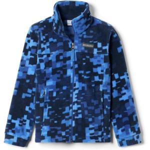 Columbia Boys’ Zing Fleece Jacket Jacket(Bright Indigo Weave Print)