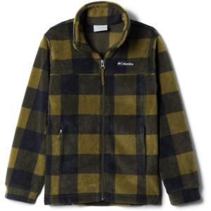 Columbia Boys’ Zing Fleece Jacket Jacket(New Olive Check (B) Print)