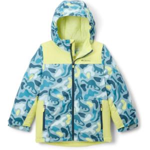Columbia Youth Lightning Lift IV Printed Jacket(Crushed Blue Dinoflauge/Neon Light)